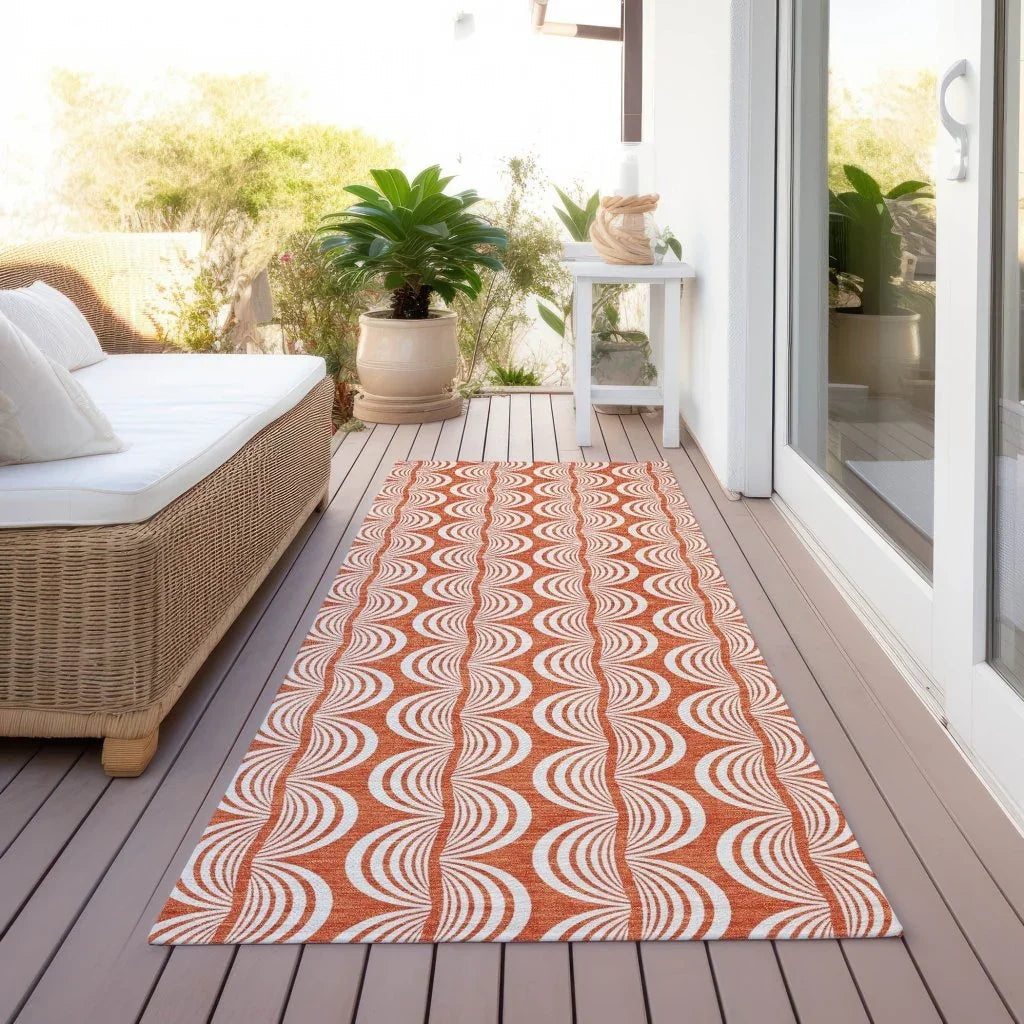 LOOMLAN Rugs Kairova Coral Washable Indoor-Outdoor Rug