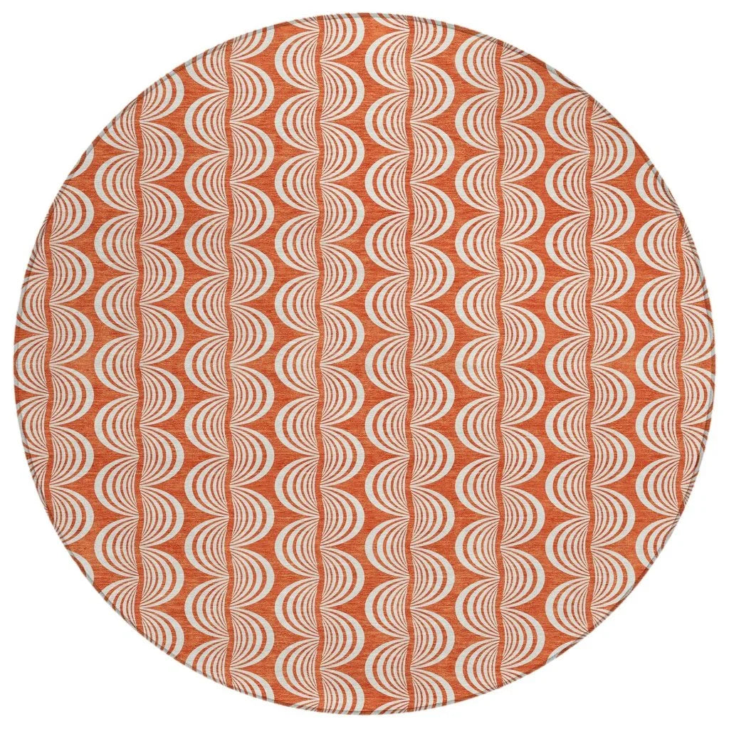 LOOMLAN Rugs Kairova Coral Washable Indoor-Outdoor Rug
