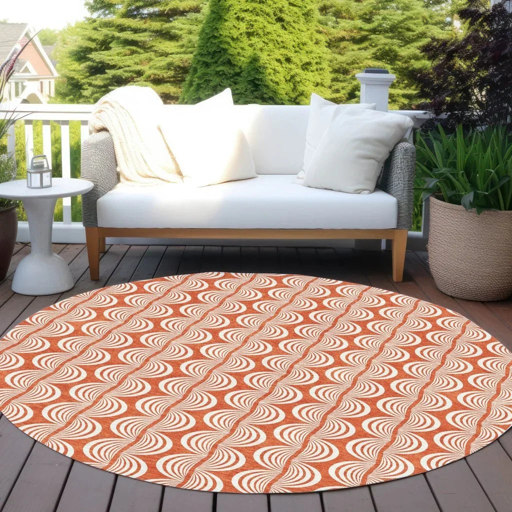 LOOMLAN Rugs Kairova Coral Washable Indoor-Outdoor Rug