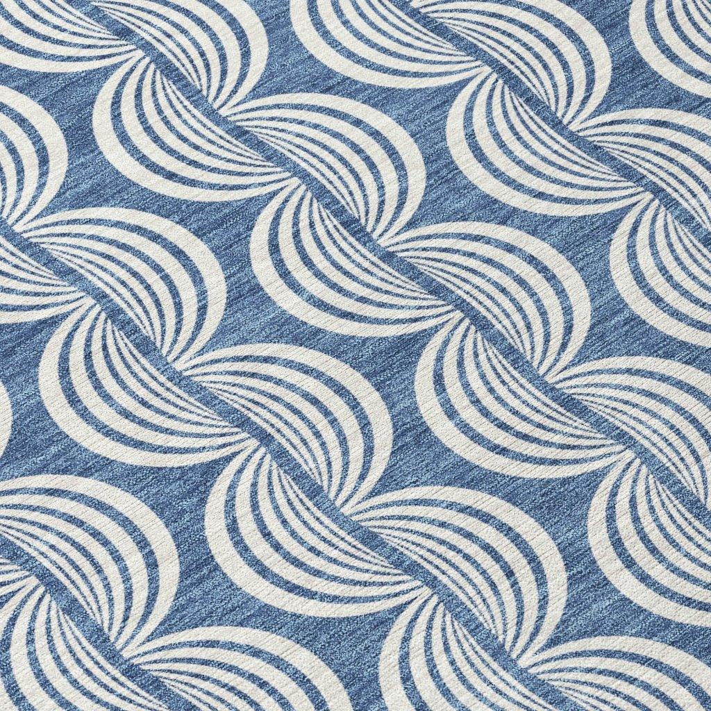 LOOMLAN Rugs Kairova Denim Washable Indoor-Outdoor Rug