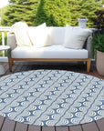 LOOMLAN Rugs Kairova Denim Washable Indoor-Outdoor Rug