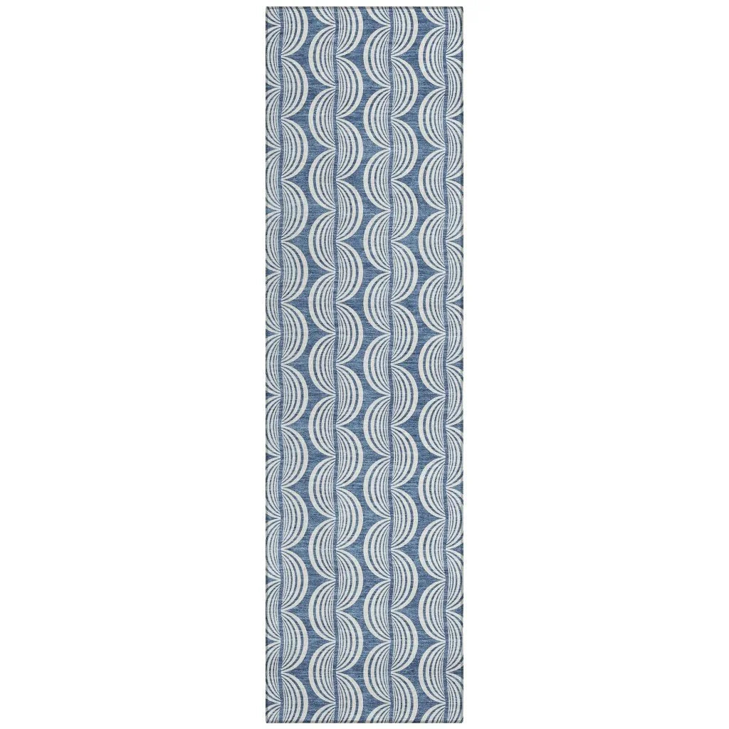 LOOMLAN Rugs Kairova Denim Washable Indoor-Outdoor Rug