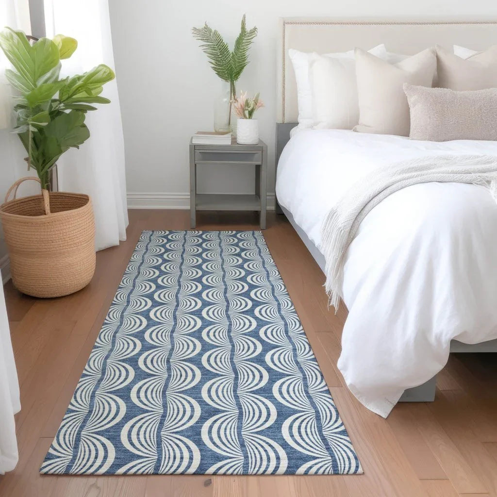 LOOMLAN Rugs Kairova Denim Washable Indoor-Outdoor Rug