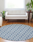 LOOMLAN Rugs Kairova Denim Washable Indoor-Outdoor Rug