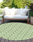 LOOMLAN Rugs Kairova Green Washable Indoor-Outdoor Rug