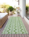 LOOMLAN Rugs Kairova Green Washable Indoor-Outdoor Rug