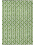 LOOMLAN Rugs Kairova Green Washable Indoor-Outdoor Rug