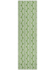 LOOMLAN Rugs Kairova Green Washable Indoor-Outdoor Rug