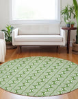 LOOMLAN Rugs Kairova Green Washable Indoor-Outdoor Rug