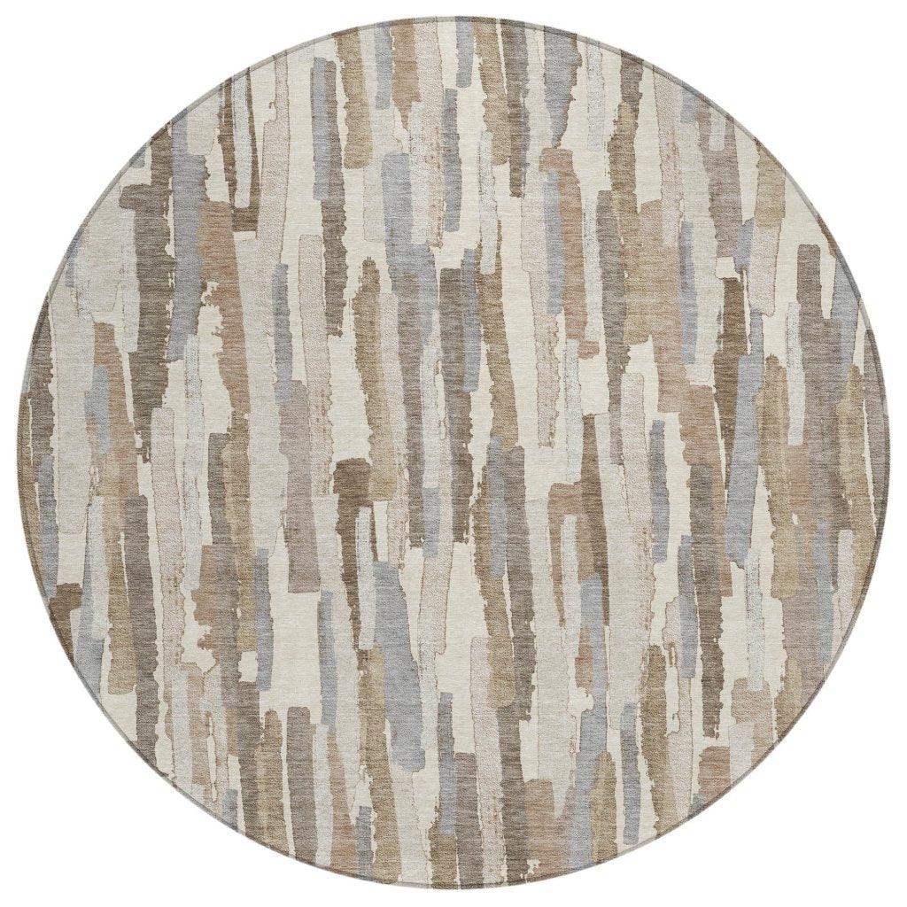 LOOMLAN Rugs Kember Ivory Washable Indoor-Outdoor Rug