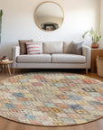 LOOMLAN Rugs Kharma Orange Washable Indoor-Outdoor Rug