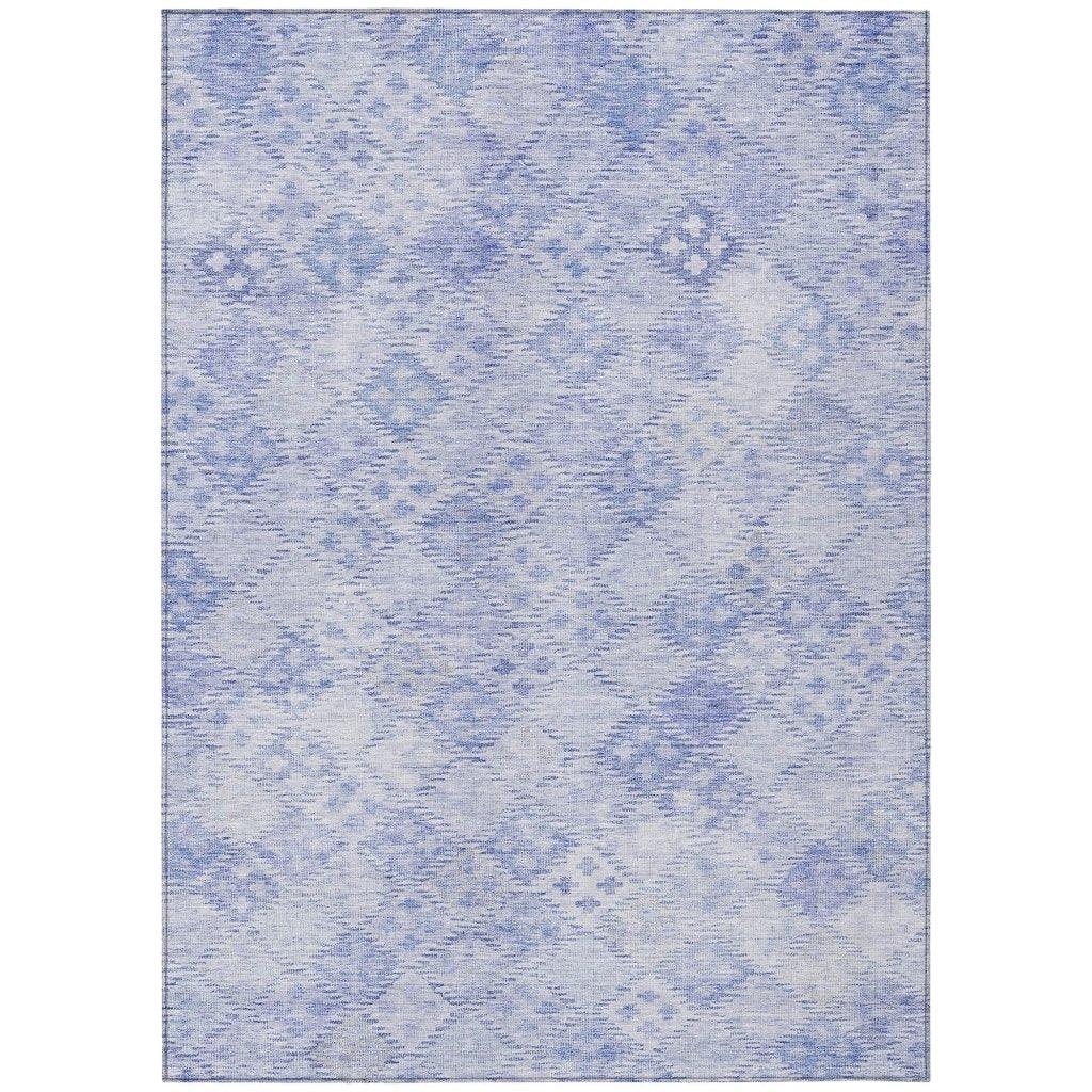 LOOMLAN Rugs Kharma Sky Washable Indoor-Outdoor Rug