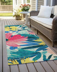 LOOMLAN Rugs Knottia Pink Washable Indoor-Outdoor Rug
