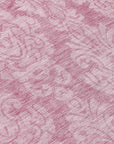 LOOMLAN Rugs Krymera Pink Washable Indoor-Outdoor Rug