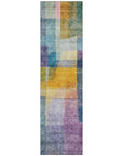 LOOMLAN Rugs Kyra Blue Washable Indoor-Outdoor Rug