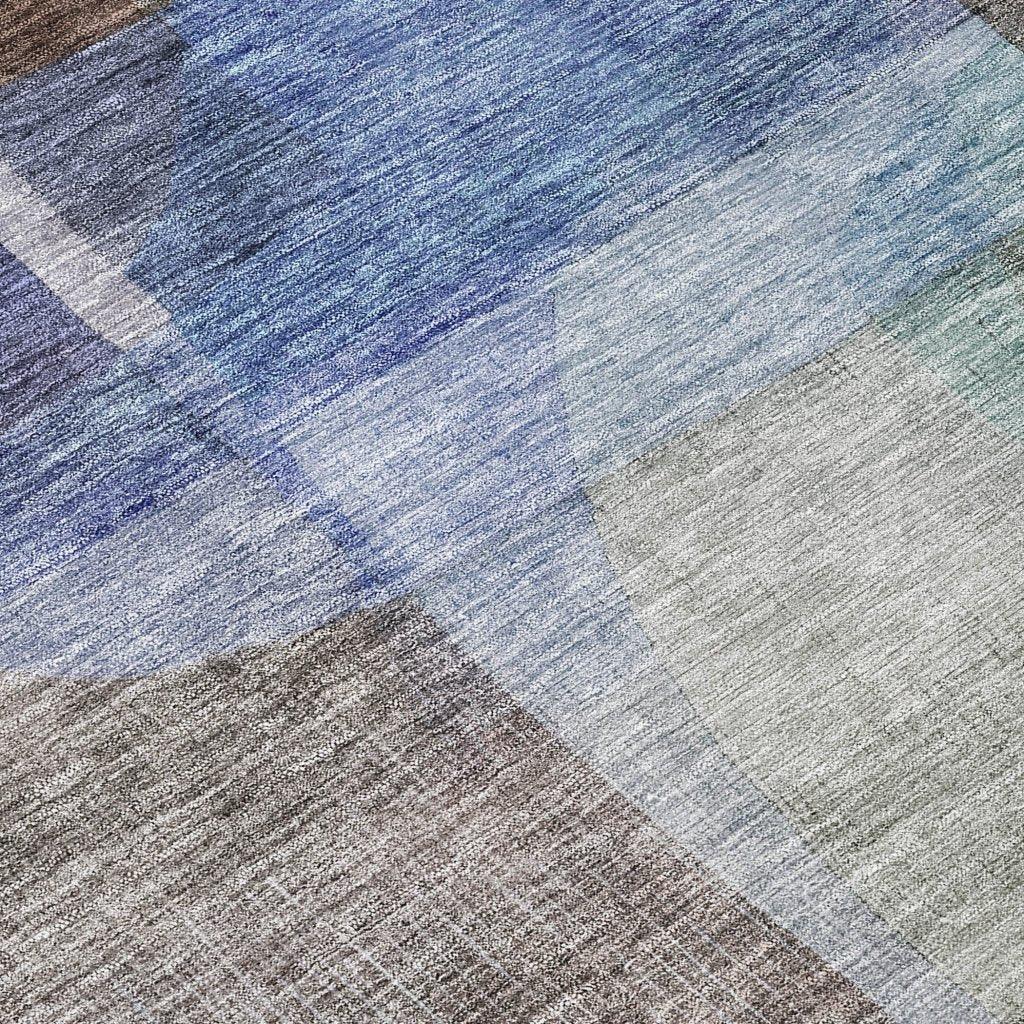 LOOMLAN Rugs Kyra Brown Washable Indoor-Outdoor Rug