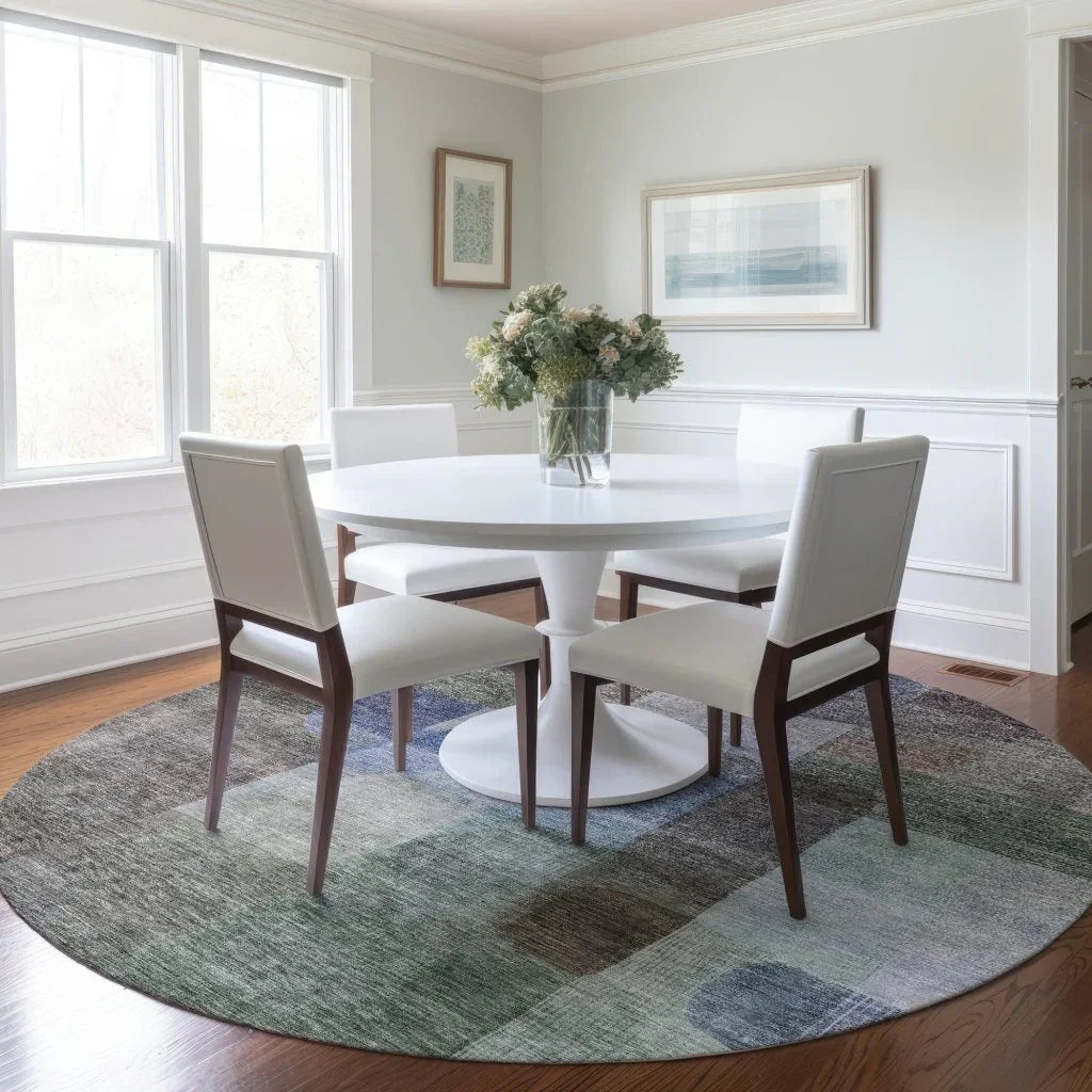 LOOMLAN Rugs Kyra Brown Washable Indoor-Outdoor Rug