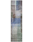 LOOMLAN Rugs Kyra Brown Washable Indoor-Outdoor Rug
