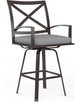 La Jolla Sunbrella Swivel Outdoor Barstool - LOOMLAN - Sunset West - Outdoor Bar Stools