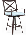 La Jolla Sunbrella Swivel Outdoor Barstool - LOOMLAN - Sunset West - Outdoor Bar Stools