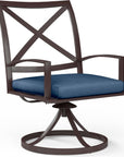La Jolla Swivel Outdoor Dining Chair 2PC - LOOMLAN - Sunset West - Outdoor Dining Chairs