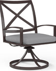 La Jolla Swivel Outdoor Dining Chair 2PC - LOOMLAN - Sunset West - Outdoor Dining Chairs