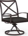 La Jolla Swivel Outdoor Dining Chair 2PC - LOOMLAN - Sunset West - Outdoor Dining Chairs