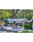 Laguna Canvas Flax Sunbrella Outdoor Sectional Sofa - LOOMLAN - Sunset West - Outdoor Sofas & Loveseats