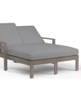 Laguna Sunbrella Outdoor Double Chaise Lounge - LOOMLAN - Sunset West - Outdoor Chaises
