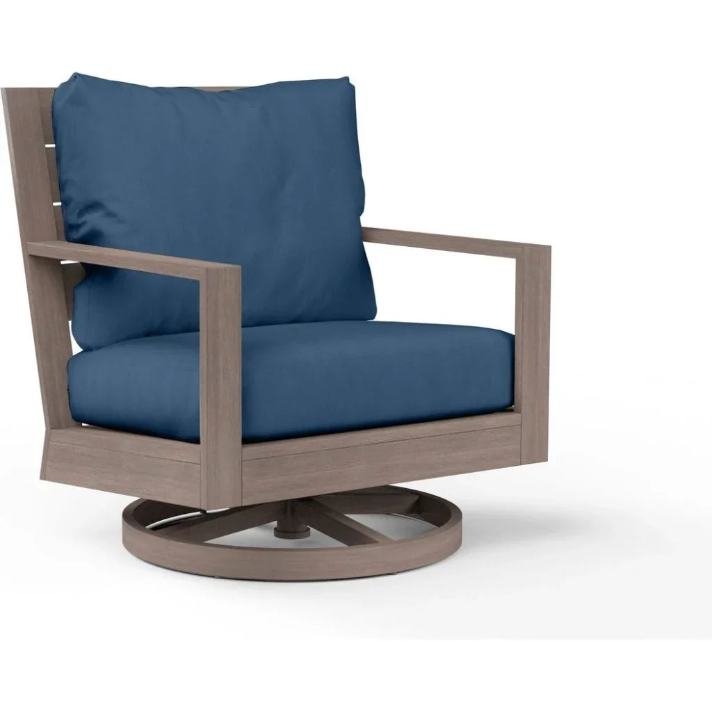 Laguna Sunbrella Swivel Outdoor Club Rocker - LOOMLAN - Sunset West - Outdoor Accent Chairs