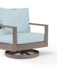 Laguna Sunbrella Swivel Outdoor Club Rocker - LOOMLAN - Sunset West - Outdoor Accent Chairs