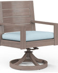 Laguna Swivel Outdoor Dining Chair 2PC - LOOMLAN - Sunset West - Outdoor Dining Chairs