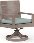 Laguna Swivel Outdoor Dining Chair 2PC - LOOMLAN - Sunset West - Outdoor Dining Chairs
