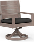 Laguna Swivel Outdoor Dining Chair 2PC - LOOMLAN - Sunset West - Outdoor Dining Chairs