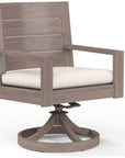 Laguna Swivel Outdoor Dining Chair 2PC - LOOMLAN - Sunset West - Outdoor Dining Chairs