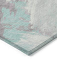 LOOMLAN Rugs Lanariyah Blue Washable Indoor-Outdoor Rug