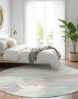 LOOMLAN Rugs Lanariyah Blue Washable Indoor-Outdoor Rug