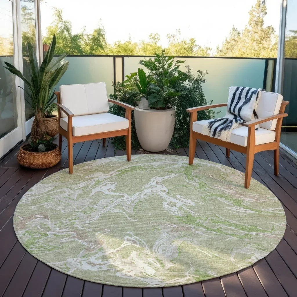 LOOMLAN Rugs Lani Aloe Washable Indoor-Outdoor Rug