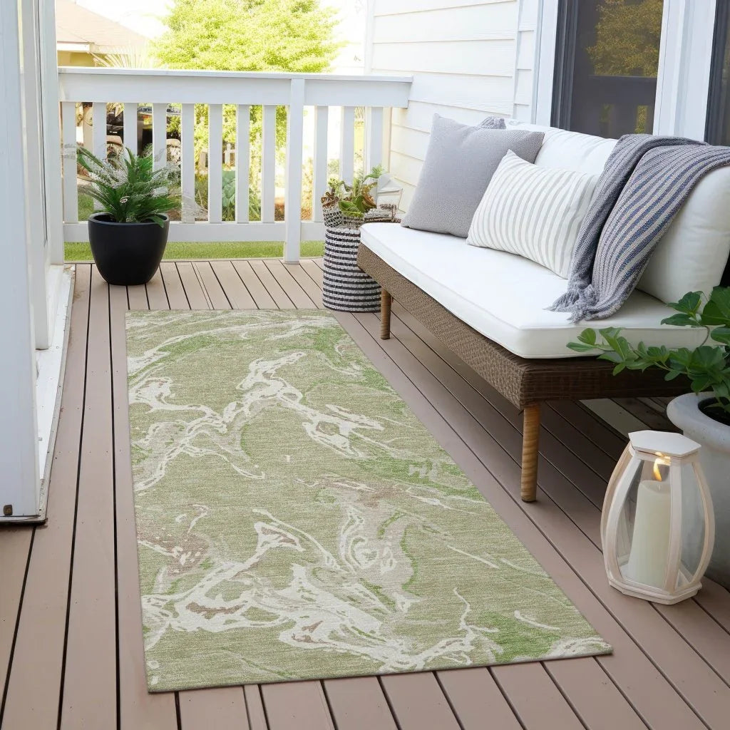 LOOMLAN Rugs Lani Aloe Washable Indoor-Outdoor Rug