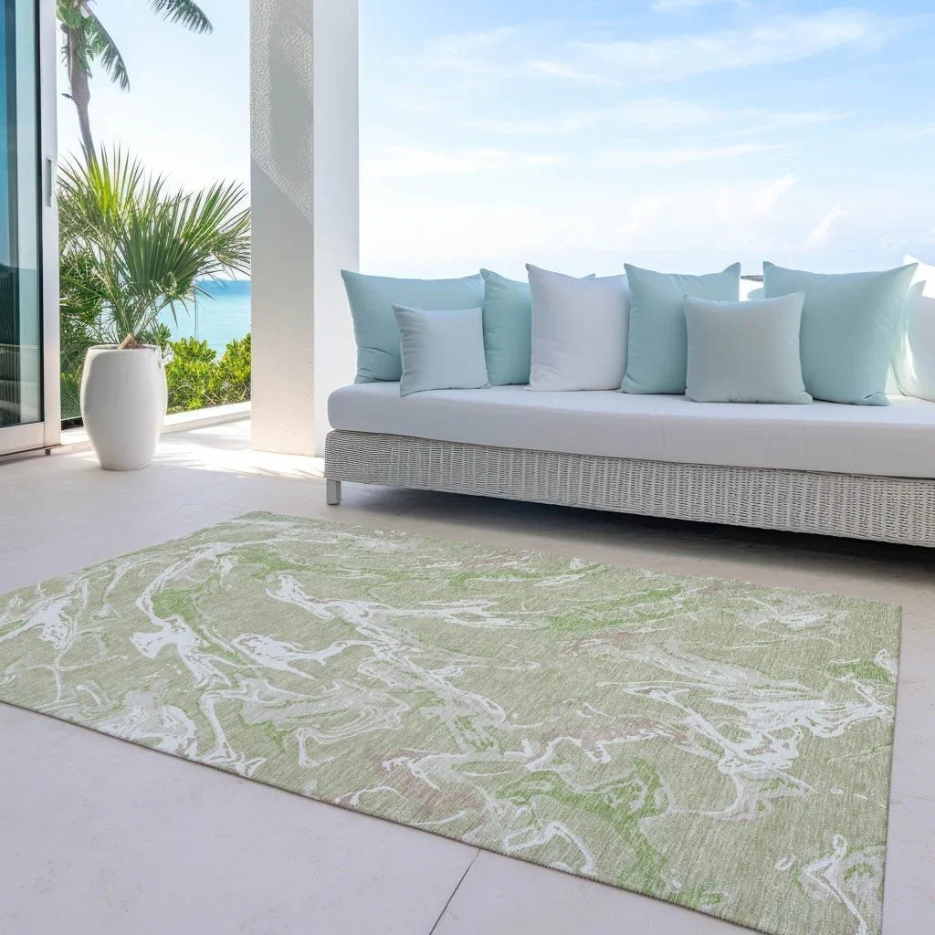 LOOMLAN Rugs Lani Aloe Washable Indoor-Outdoor Rug