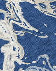 LOOMLAN Rugs Lani Blue Washable Indoor-Outdoor Rug