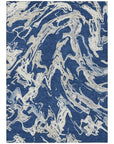 LOOMLAN Rugs Lani Blue Washable Indoor-Outdoor Rug