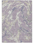 LOOMLAN Rugs Lani Purple Washable Indoor-Outdoor Rug