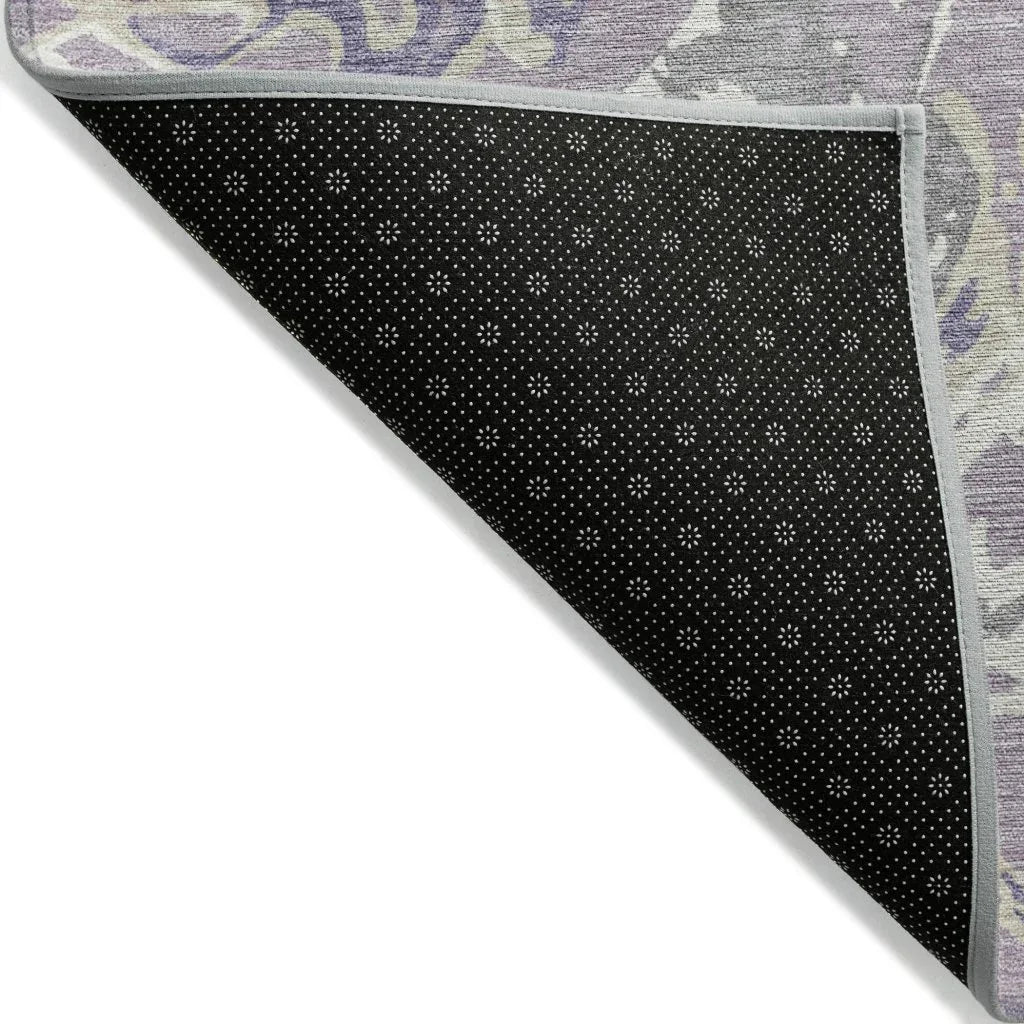 LOOMLAN Rugs Lani Purple Washable Indoor-Outdoor Rug