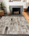 LOOMLAN Rugs Laventhia Brown Washable Indoor-Outdoor Rug