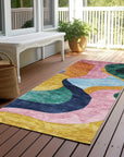 LOOMLAN Rugs Leo Green Washable Indoor-Outdoor Rug