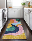 LOOMLAN Rugs Leo Green Washable Indoor-Outdoor Rug