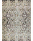 LOOMLAN Rugs Leyrana Ivory Washable Indoor-Outdoor Rug