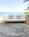 LOOMLAN Rugs Leyrana Ivory Washable Indoor-Outdoor Rug
