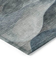 LOOMLAN Rugs Linover Teal Washable Indoor-Outdoor Rug